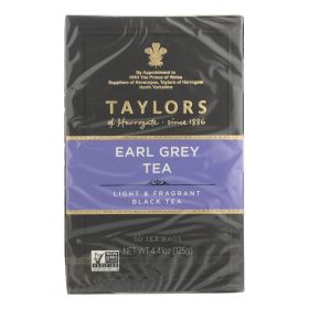 Taylors Of Harrogate Earl Grey Tea Bags - Case Of 6 - 50 Bag