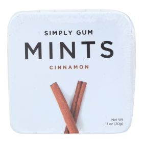 Simply Gum Cinnamon Mints - Case Of 6 - 30 Ct