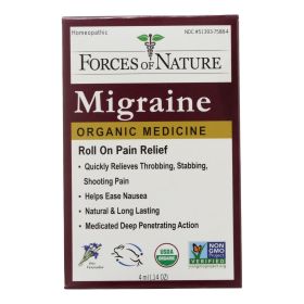 Forces Of Nature Certified Organic Medicine Migraine Rollerball Applicator - 1 Each - 4 Ml