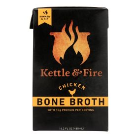 Kettle & Fire Chicken Bone Broth - Case Of 6 - 16.9 Oz