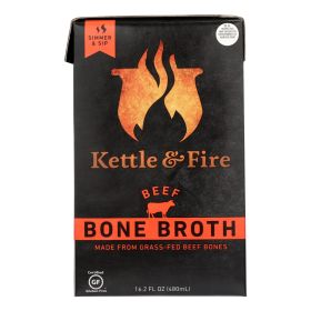 Kettle & Fire Beef Bone Broth - Case Of 6 - 16.9 Oz