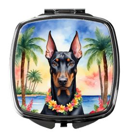 NEW Doberman Pinscher Luau Compact Mirror Decorative Travel Makeup Mirror for Women Girls Gifts Pocket Makeup Mirror Folding Handheld