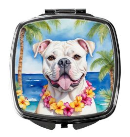 NEW American Bulldog Luau Compact Mirror Decorative Travel Makeup Mirror for Women Girls Gifts Pocket Makeup Mirror Folding Handheld