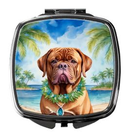 NEW Dogue de Bordeaux Luau Compact Mirror Decorative Travel Makeup Mirror for Women Girls Gifts Pocket Makeup Mirror Folding Handheld