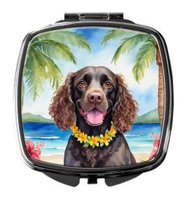 NEW American Water Spaniel Luau Compact Mirror Decorative Travel Makeup Mirror for Women Girls Gifts Pocket Makeup Mirror Folding Handheld