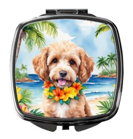 NEW Cockapoo Luau Compact Mirror Decorative Travel Makeup Mirror for Women Girls Gifts Pocket Makeup Mirror Folding Handheld