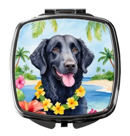 NEW Curly-Coated Retriever Luau Compact Mirror Decorative Travel Makeup Mirror for Women Girls Gifts Pocket Makeup Mirror Folding Handheld