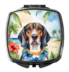 NEW American English Coonhound Luau Compact Mirror Decorative Travel Makeup Mirror for Women Girls Gifts Pocket Makeup Mirror Folding Handheld