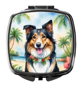 NEW Collie Luau Compact Mirror Decorative Travel Makeup Mirror for Women Girls Gifts Pocket Makeup Mirror Folding Handheld