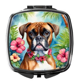 NEW Boxer Luau Compact Mirror Decorative Travel Makeup Mirror for Women Girls Gifts Pocket Makeup Mirror Folding Handheld (Default: Default)