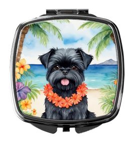 NEW Affenpinscher Luau Compact Mirror Decorative Travel Makeup Mirror for Women Girls Gifts Pocket Makeup Mirror Folding Handheld (Default: Default)