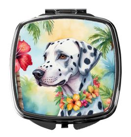 NEW Dalmatian Luau Compact Mirror Decorative Travel Makeup Mirror for Women Girls Gifts Pocket Makeup Mirror Folding Handheld (Default: Default)